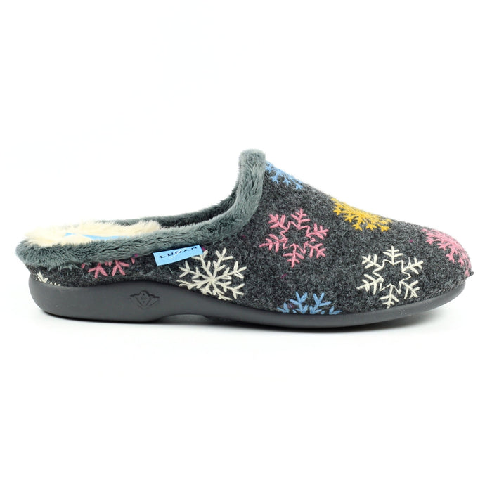 Juniper Grey Mule Slipper