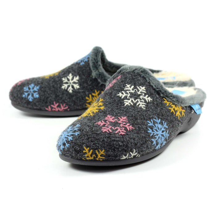 Juniper Grey Mule Slipper