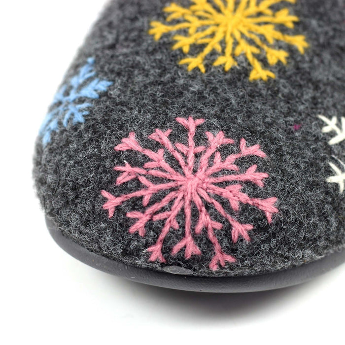 Juniper Grey Mule Slipper