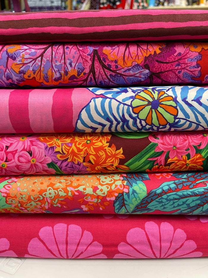 Kaffe Fassett: Custom Curated Bundle #316 - Fushsia (7 Fabrics)