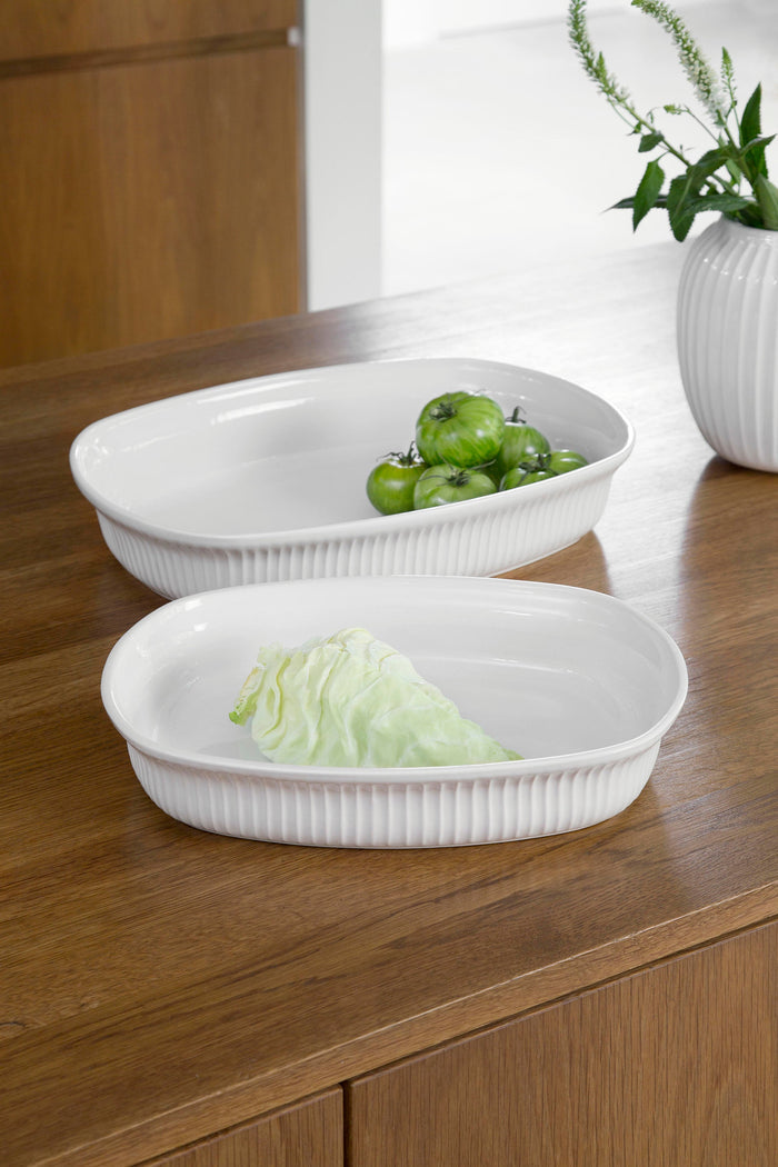 Kähler Hammershøi Ovenproof Dish, White, 11.4” x 15.4”