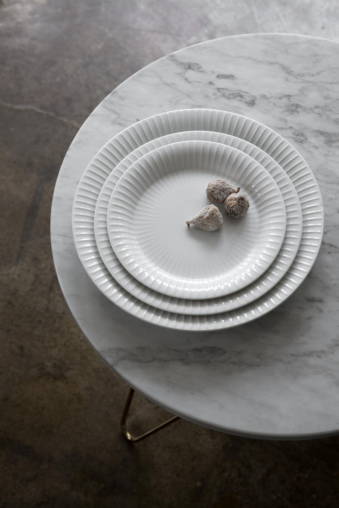 Kähler Hammershøi Plate, White, 8.7”, 3 Pcs.