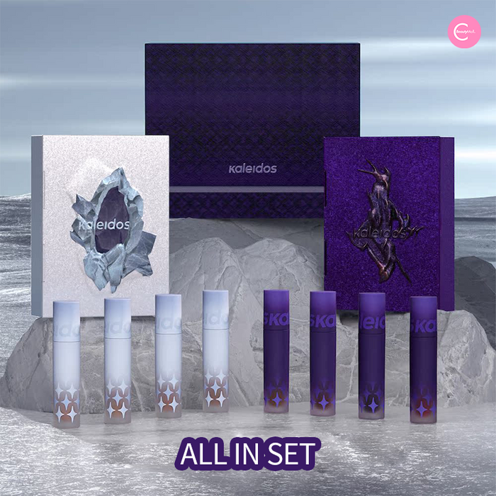 Kaleidos Winter Song Lip Powder Cream Set shade #ALL-IN SET
