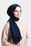 Karaca Shimmer Glitter Shawl - Navy - Divinity Collection
