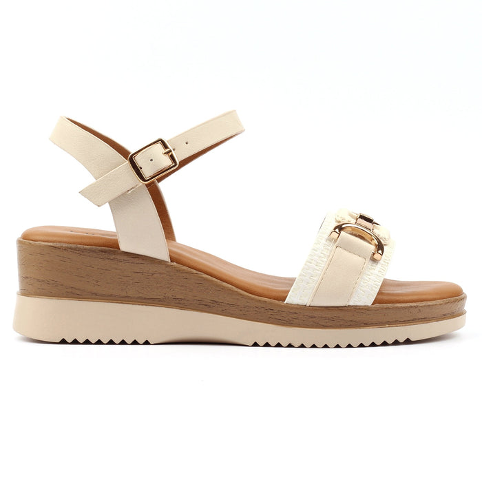 Kassie White Sandal