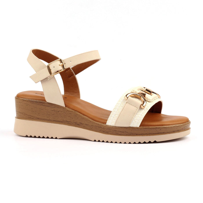 Kassie White Sandal