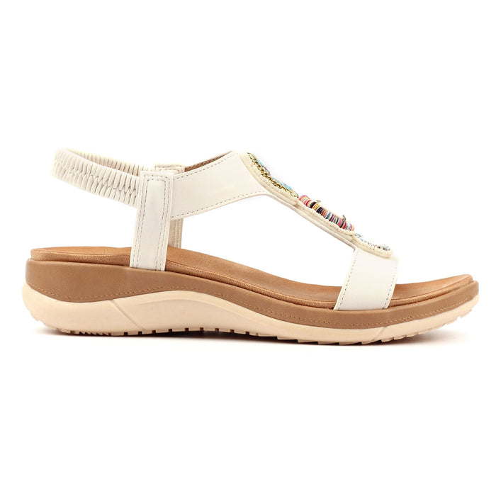 Kay White Sandal