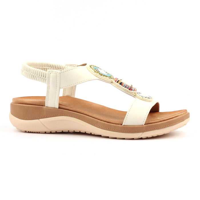 Kay White Sandal