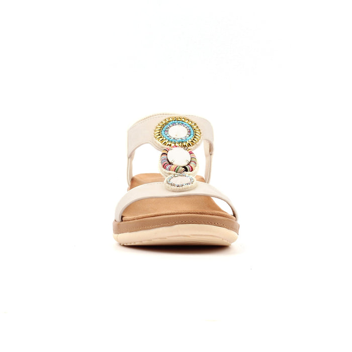 Kay White Sandal