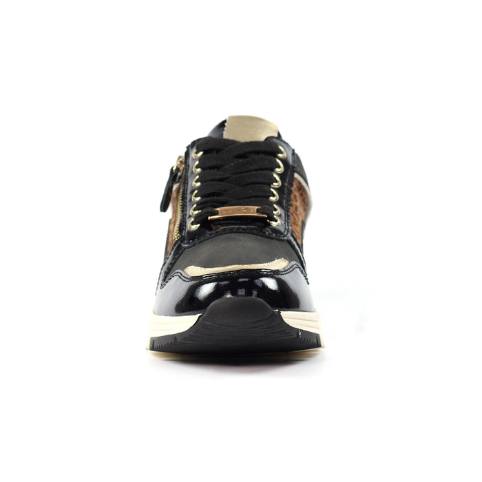 Kennedy Black Wedge Trainer