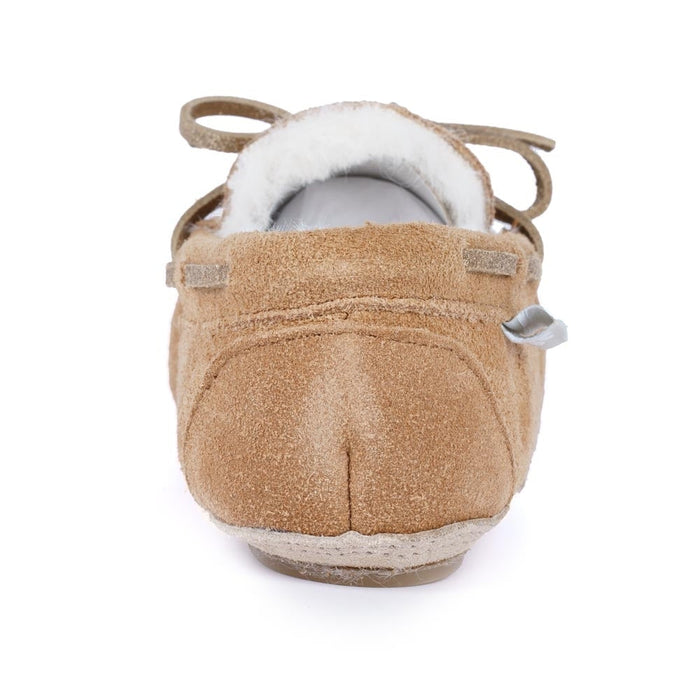Kids Sadie Junior Suede Moccassin Slipper
