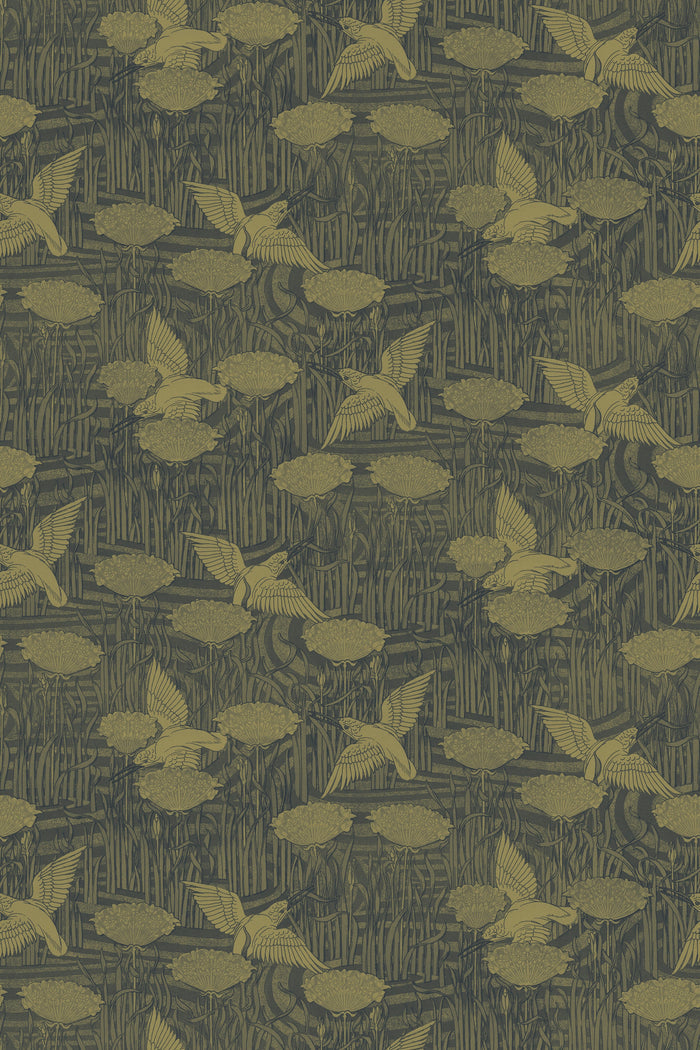 Kingfisher Above Water / Gold