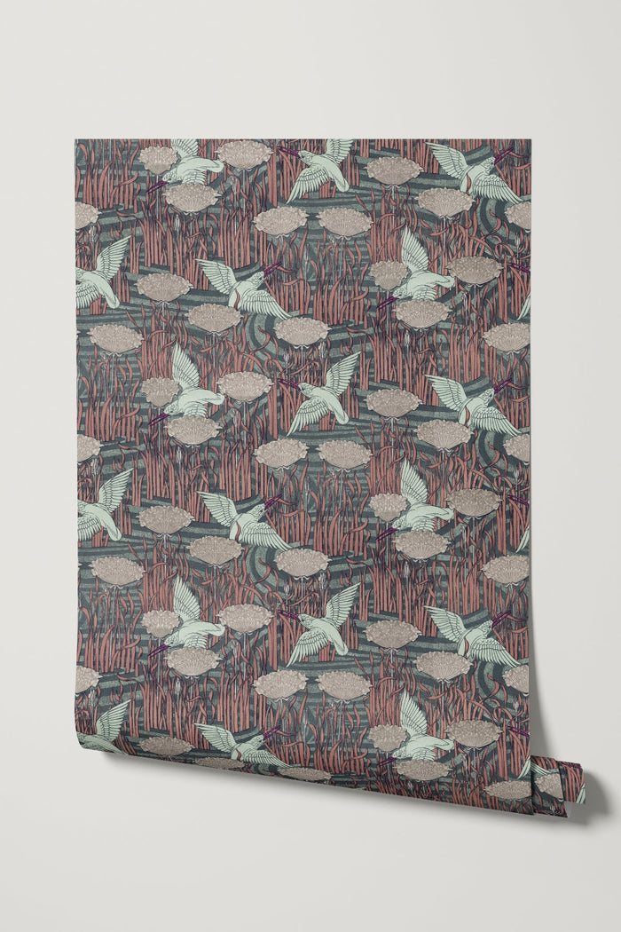 Kingfisher Above Water / Teal