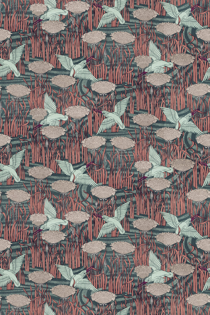 Kingfisher Above Water / Teal