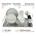Kitchen Details Twisted Chrome 3 Piece Dish Rack