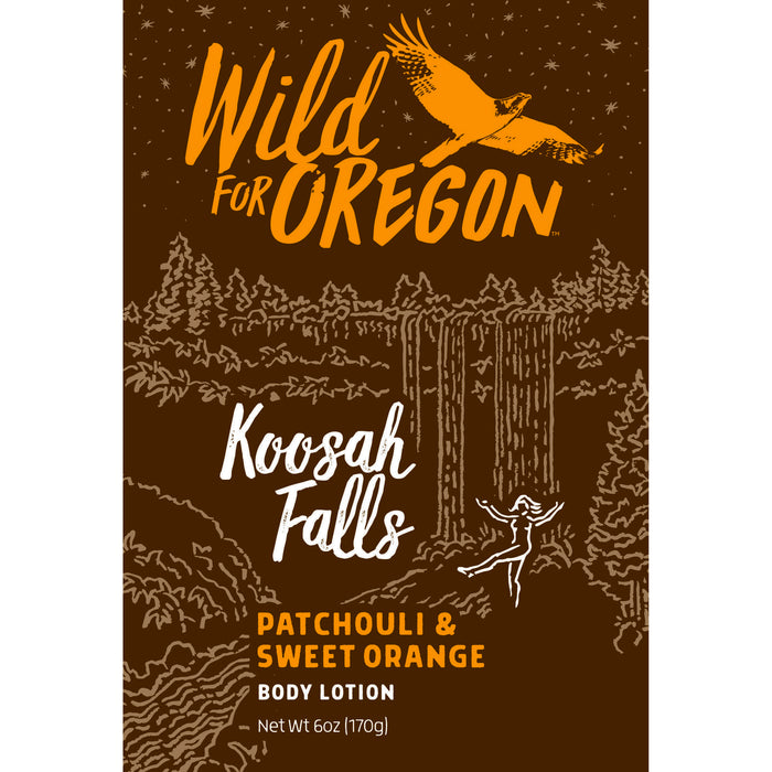 Koosah Falls Sweet Orange & Patchouli | Body Lotion | Moisturizing for Dry Skin