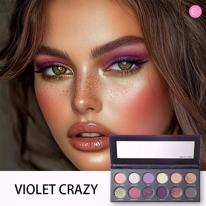 KRYPTEIN COSMETICS Violet Crazy Eyeshadow Palette