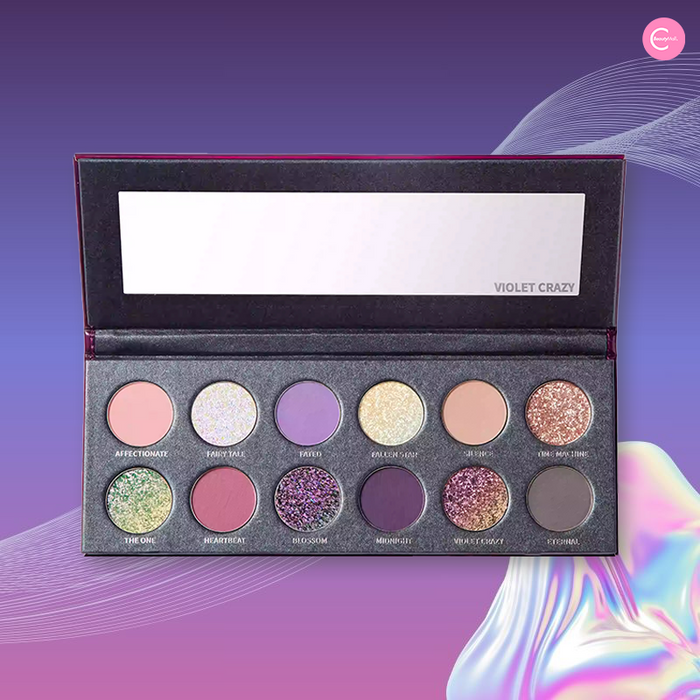 KRYPTEIN COSMETICS Violet Crazy Eyeshadow Palette