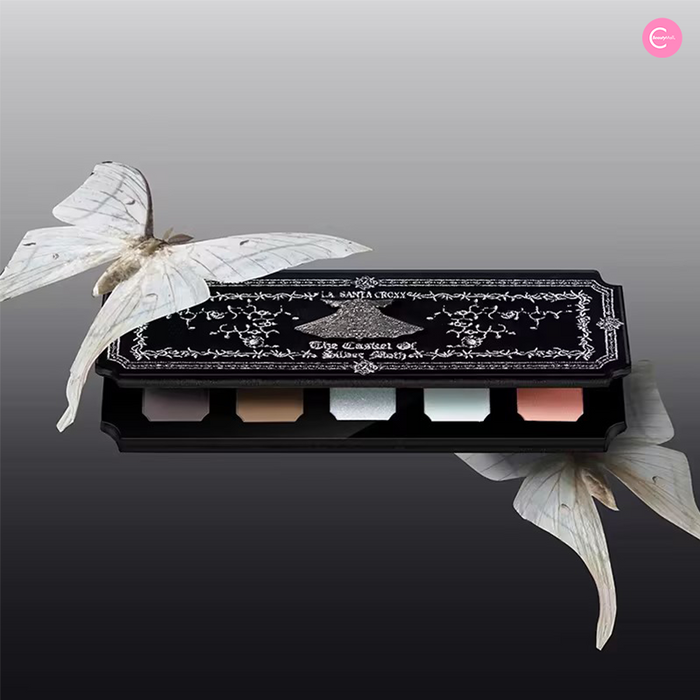 LA SANTA CROXX - The Casket of Silver Moth Resplendent Eyeshadow Palette detail