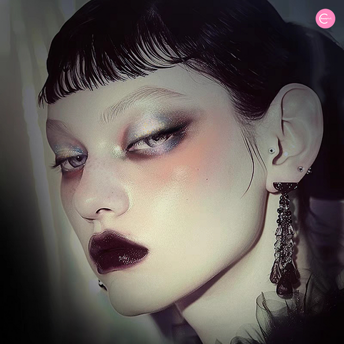 LA SANTA CROXX - The Casket of Silver Moth Resplendent Eyeshadow Palette detail