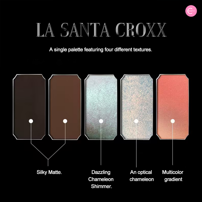 LA SANTA CROXX - The Casket of Silver Moth Resplendent Eyeshadow Palette detail