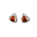 Ladybug Studs in Amber