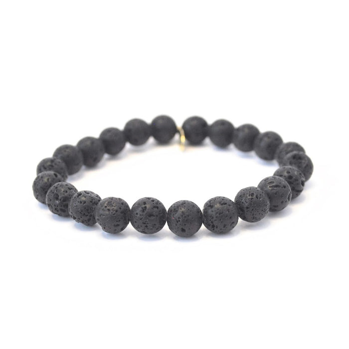 Lava Bead Bracelet | 8mm