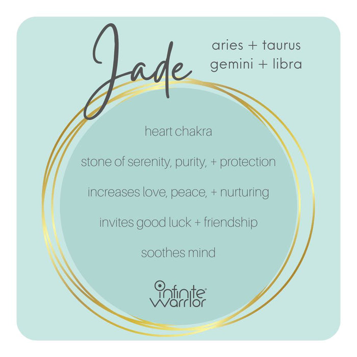 August Birthstone Crystal Bracelet | Lava + Jade