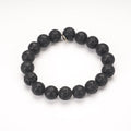 black lava rock diffuser healing stone bracelet