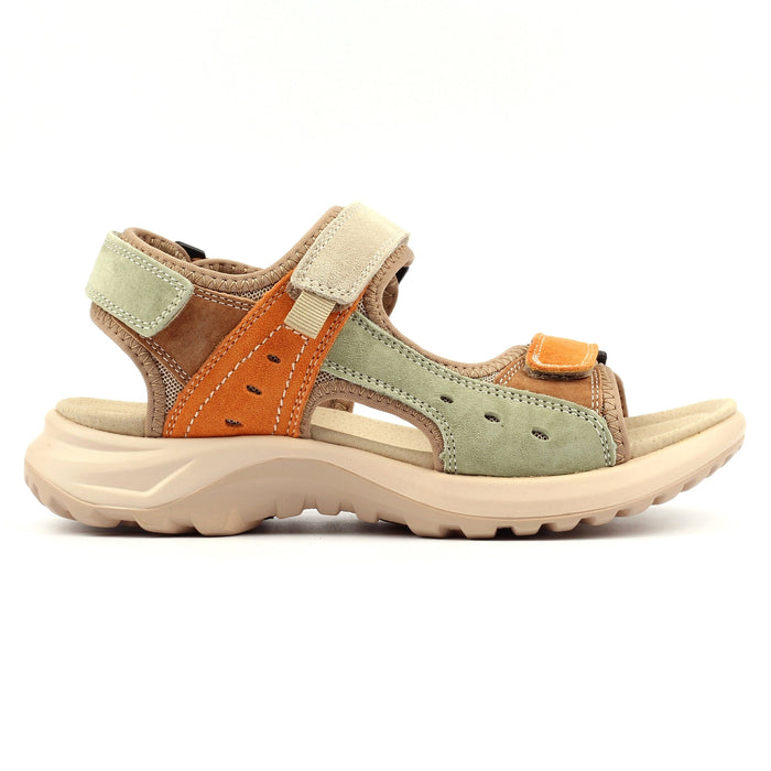 Lazy Dogz Alston Orange Multi Leather Sandal