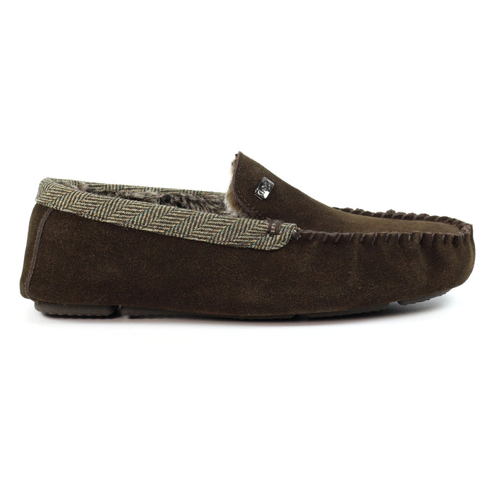 Lazy Dogz Mens Worley Brown Slipper