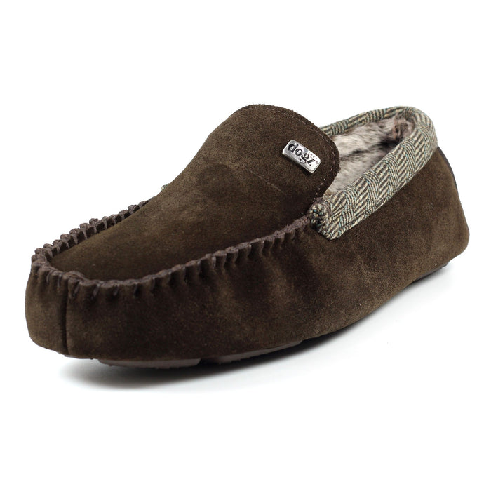Lazy Dogz Mens Worley Brown Slipper