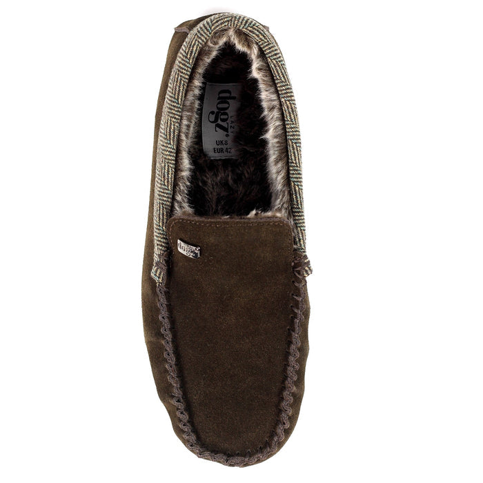 Lazy Dogz Mens Worley Brown Slipper