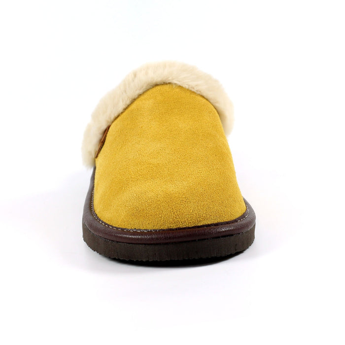 Lazy Dogz Otto Mustard Suede Slipper