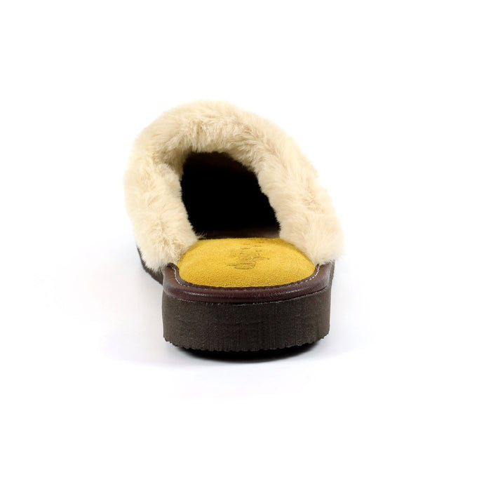 Lazy Dogz Otto Mustard Suede Slipper
