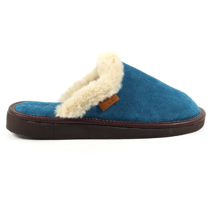 Lazy Dogz Otto Petrol Suede Slipper