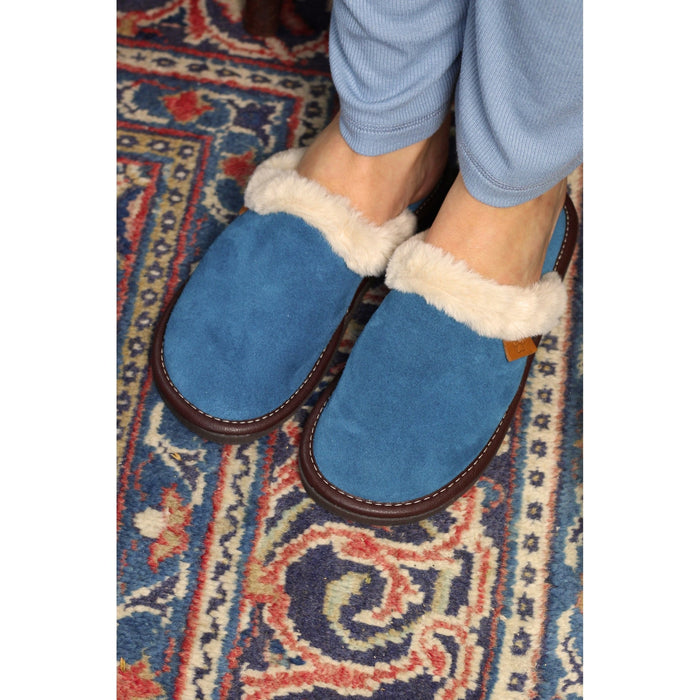 Lazy Dogz Otto Petrol Suede Slipper