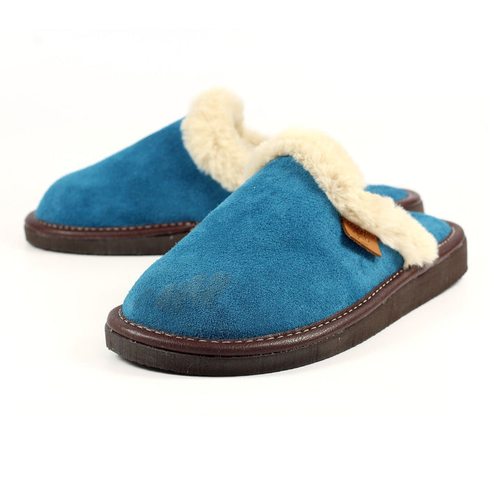 Lazy Dogz Otto Petrol Suede Slipper