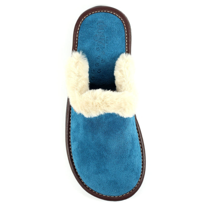 Lazy Dogz Otto Petrol Suede Slipper