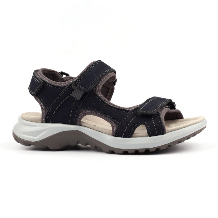 Lazy Dogz Riviera Navy Leather Sandal