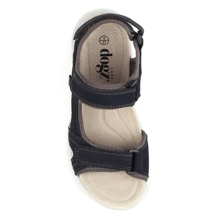 Lazy Dogz Riviera Navy Leather Sandal