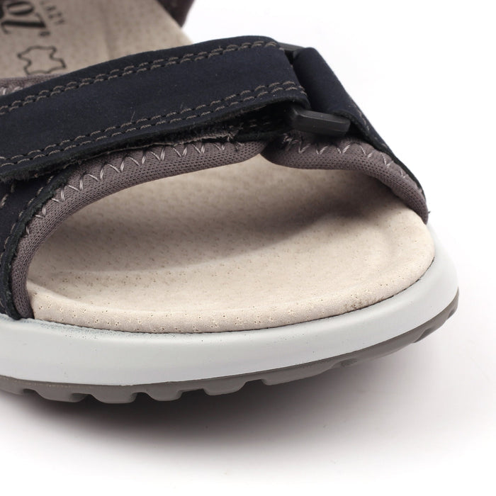 Lazy Dogz Riviera Navy Leather Sandal