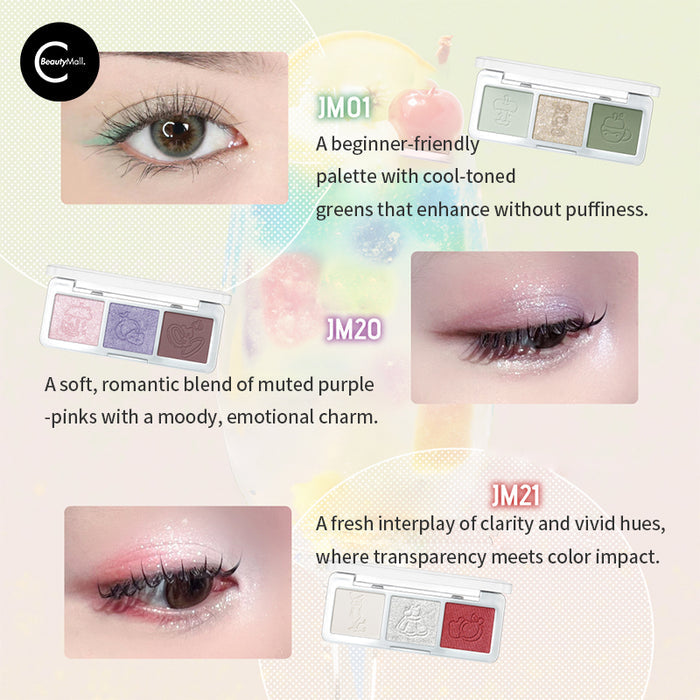 LEEMEMBER Petal Play Trio Eyeshadow detail