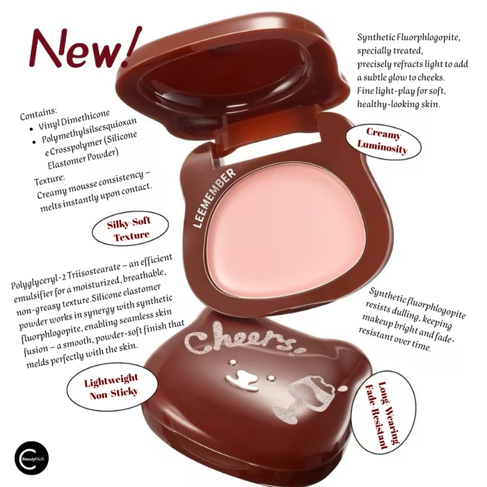 LEEMEMBER Velvet Wine Lip & Cheek Cream Y02