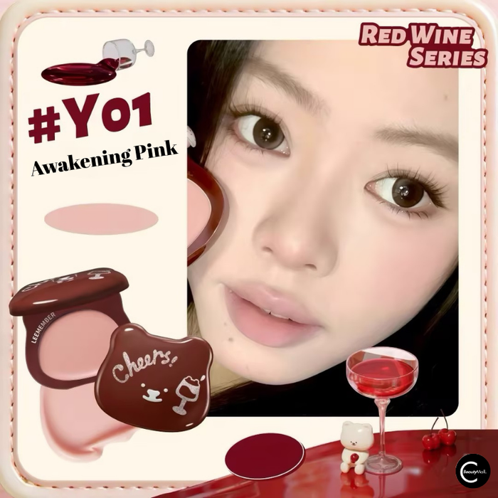 LEEMEMBER Velvet Wine Lip & Cheek Cream detail