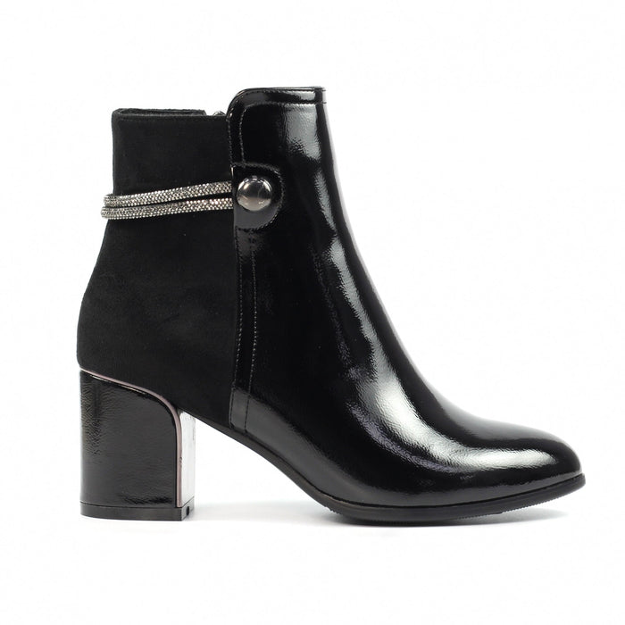Lily Black Ankle Boot