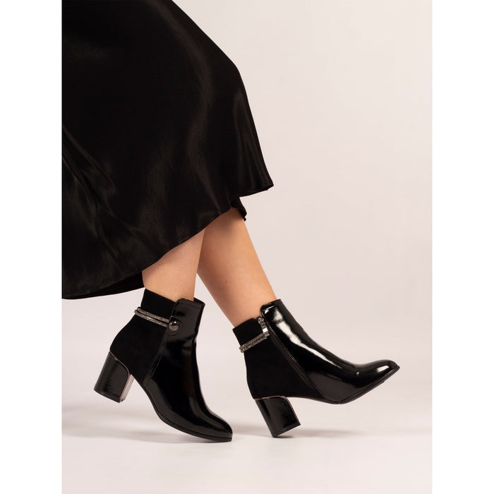 Lily Black Ankle Boot