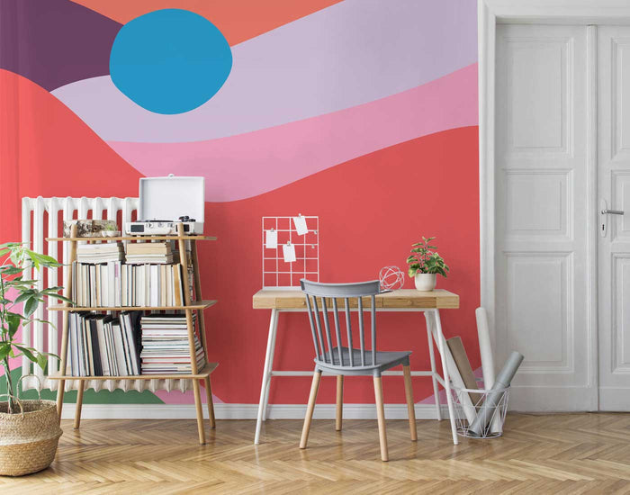 Lisbon Abstract Shapes Wall Mural-Wall Mural-Eazywallz