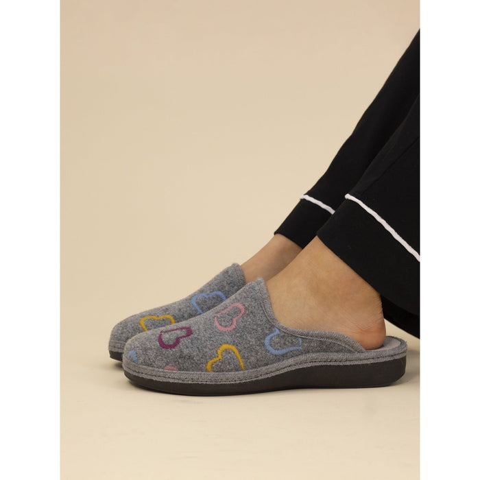 Love Grey Mule Slipper