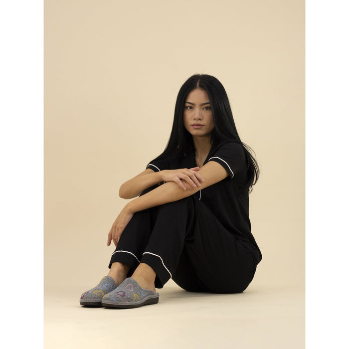 Love Grey Mule Slipper